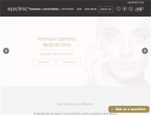 Tablet Screenshot of epiclinic.com.au